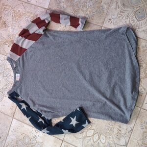 Lularoe Stars and Stripes Baseball shirt - Small